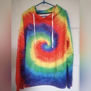 Multicolor Tie-Dye Hoodie